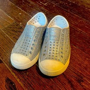 Native Shoes- Silver Glitter